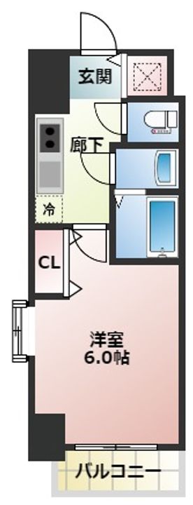 大阪府大阪市阿倍野区王子町1丁目(マンション)の賃貸物件の間取り