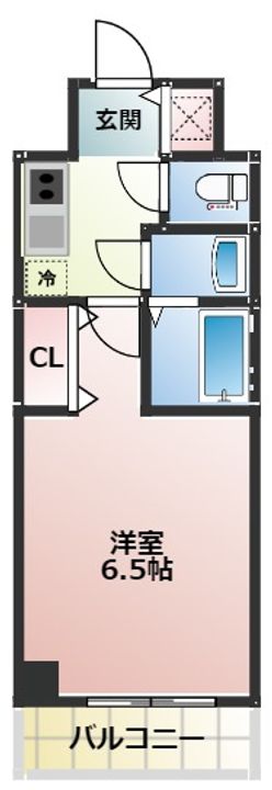 大阪府大阪市阿倍野区王子町1丁目(マンション)の賃貸物件の間取り
