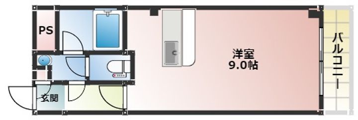 大阪府大阪市西成区松3丁目(マンション)の賃貸物件の間取り