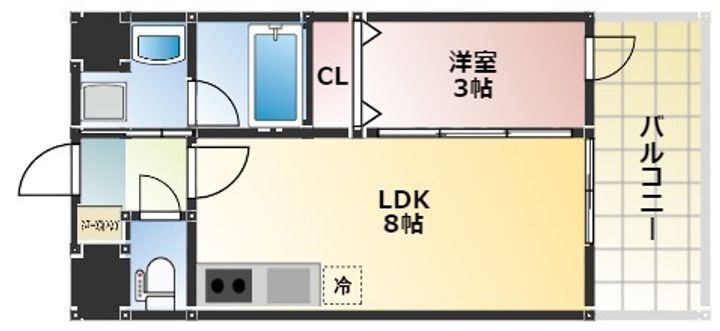 グランドステージ花園505の間取り