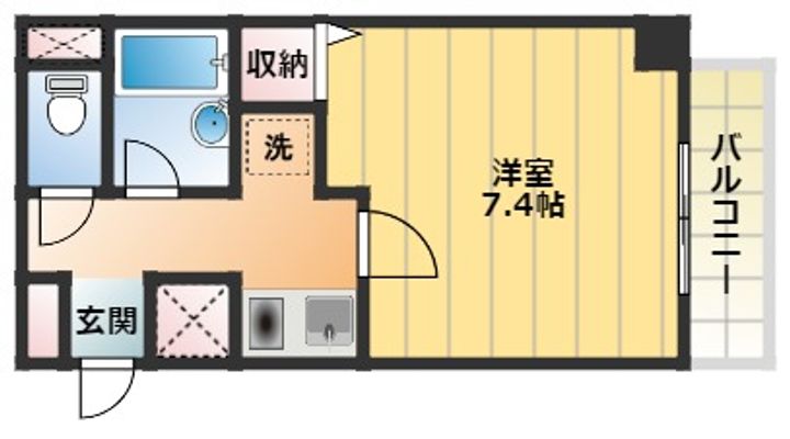 大阪府大阪市住之江区北島1丁目(マンション)の賃貸物件の間取り