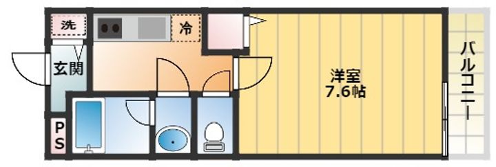 大阪府大阪市西成区南津守7丁目(アパート)の賃貸物件の間取り