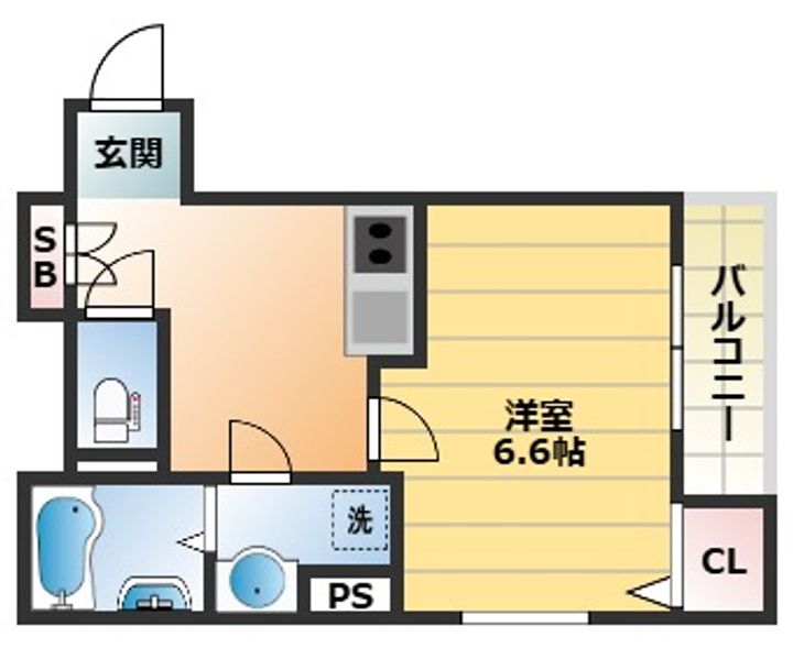 UrbanNests天神の間取り