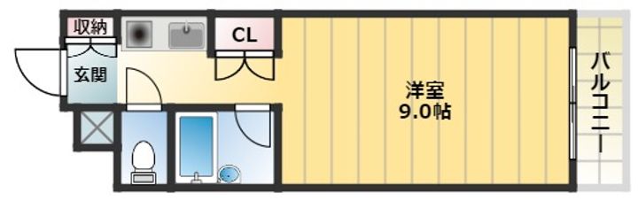 大阪府大阪市西成区南津守7丁目(マンション)の賃貸物件の間取り