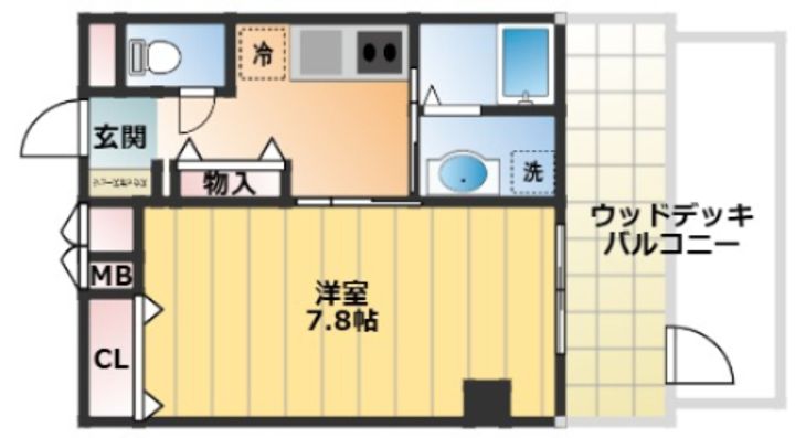 大阪府大阪市住之江区御崎5丁目(マンション)の賃貸物件の間取り