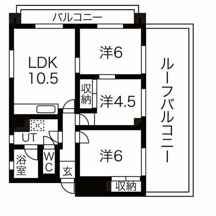 愛知県名古屋市南区外山2丁目の賃貸マンションの間取り