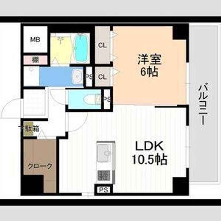 愛知県名古屋市瑞穂区彌富通5丁目の賃貸マンションの間取り