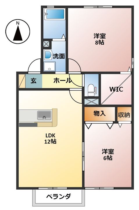 シェトワボヌール A棟の間取り