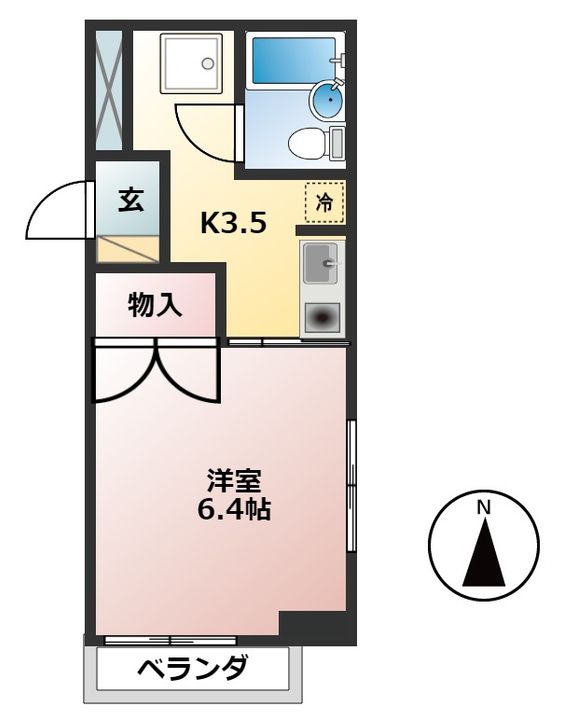 岐阜県大垣市錦町(マンション)の賃貸物件の間取り