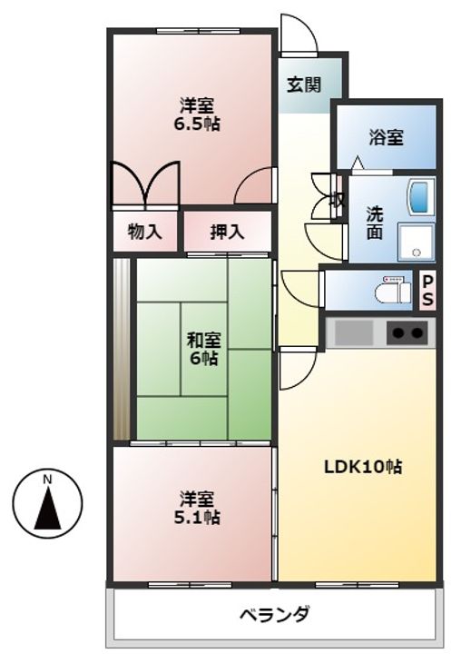 アプレシェ502の間取り