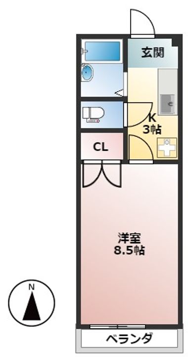 ナイスコート25の間取り