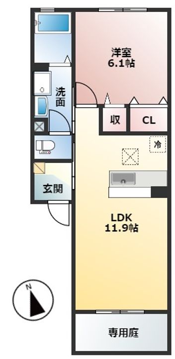 サン・ハイム和の間取り