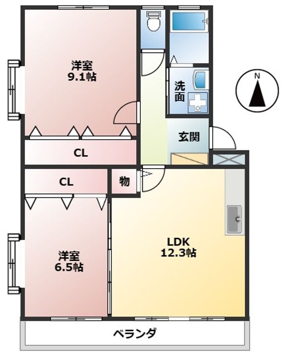 ミノワージュAの間取り