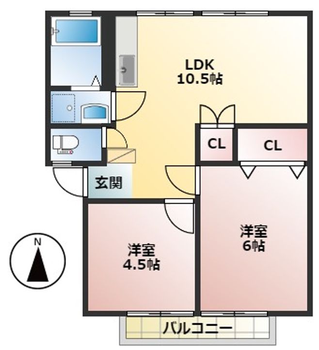 ドリームフォレスト楽田の間取り