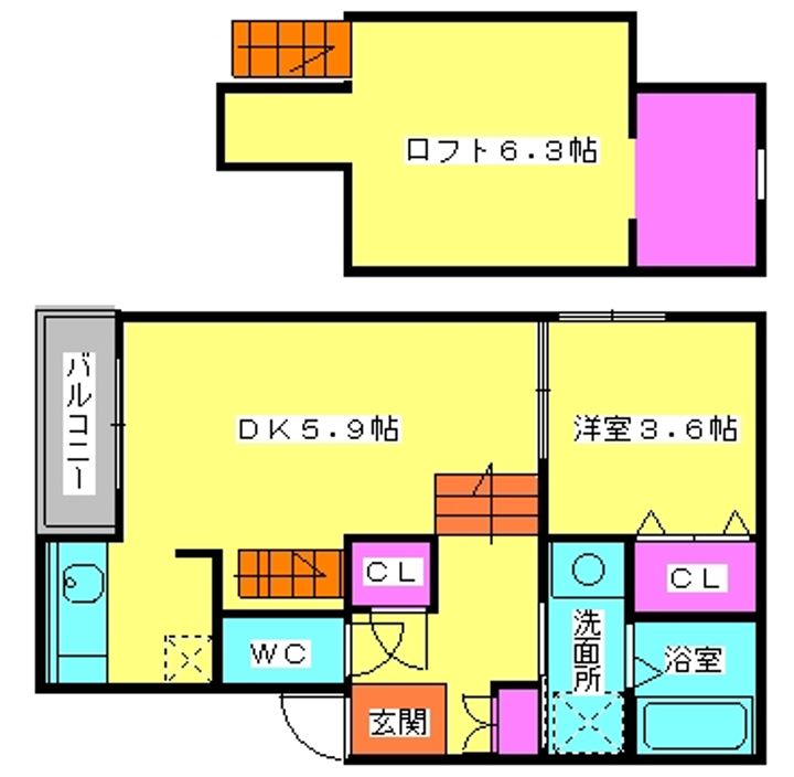 アルカディア井尻の間取り