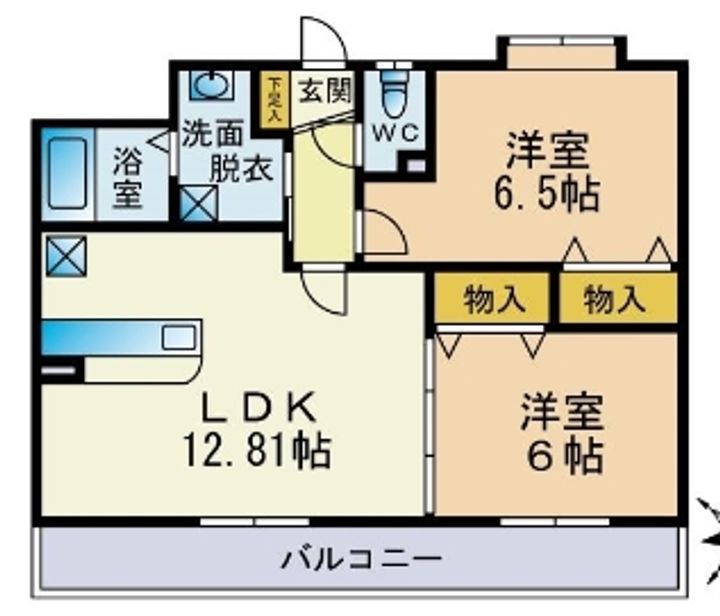 エントピア麦野の間取り