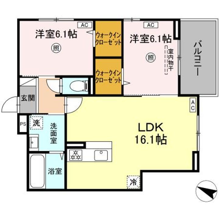 D-ROOM KAWAZOEの間取り