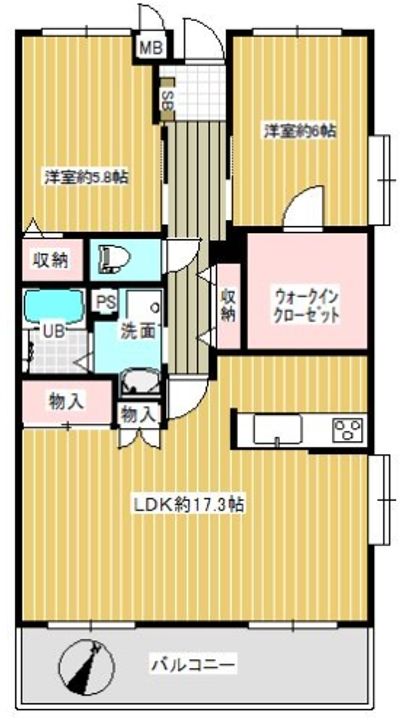 オークヒル305の間取り