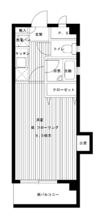リッツ諸岡5の間取り