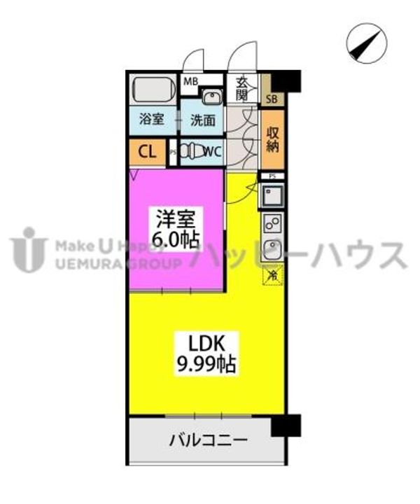 アプリコート春日の間取り