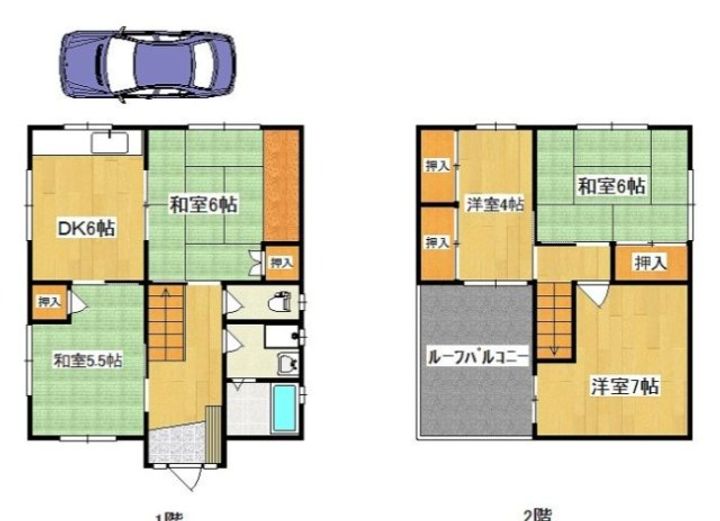 福岡県福岡市南区大平寺1丁目(一戸建)の賃貸物件の間取り