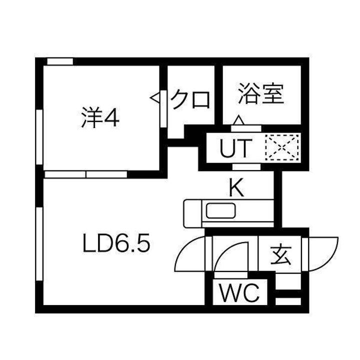 EXCEL平岸 A棟の間取り