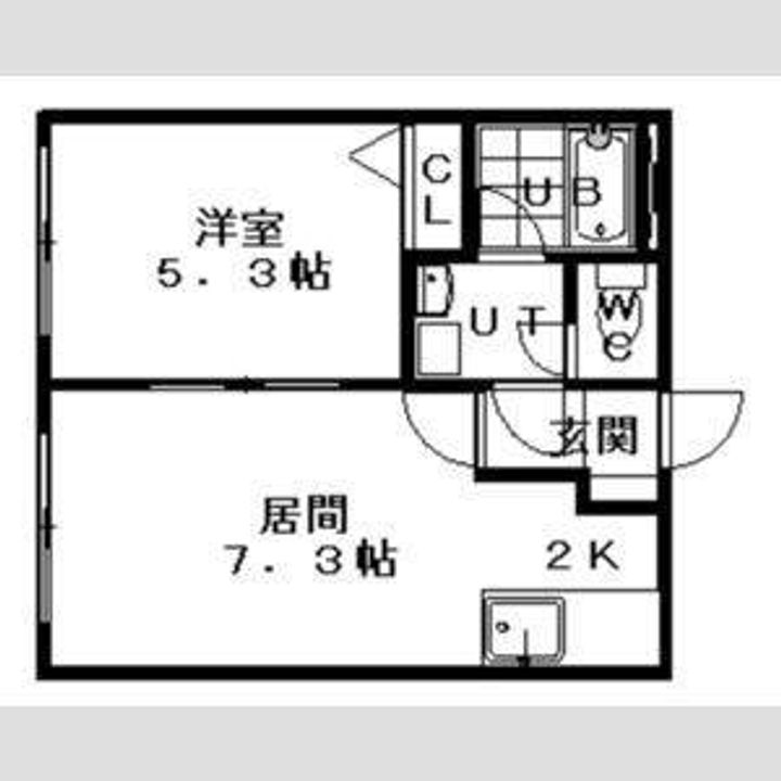 エステラ二十四軒A館の間取り