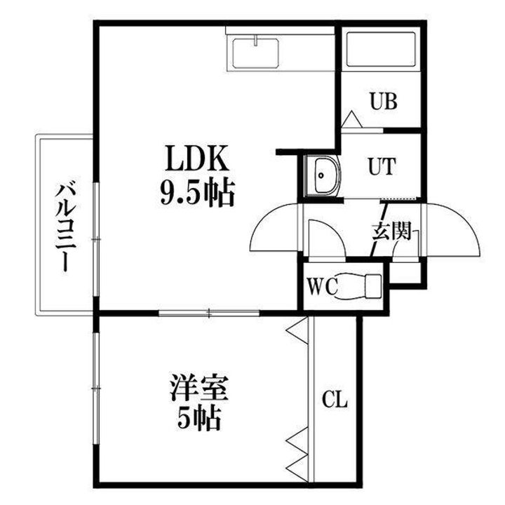 セントラルステート発寒の間取り