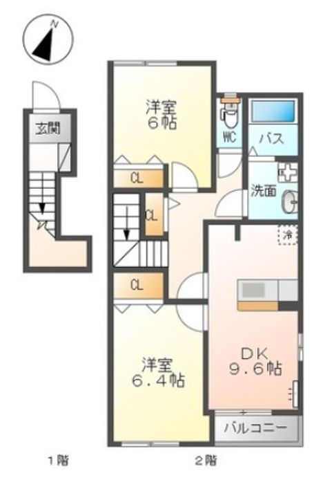 サニーヒルズ201の間取り