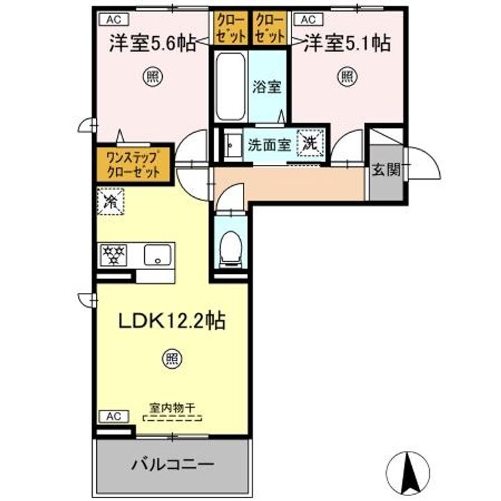 ロータスヒルAの間取り