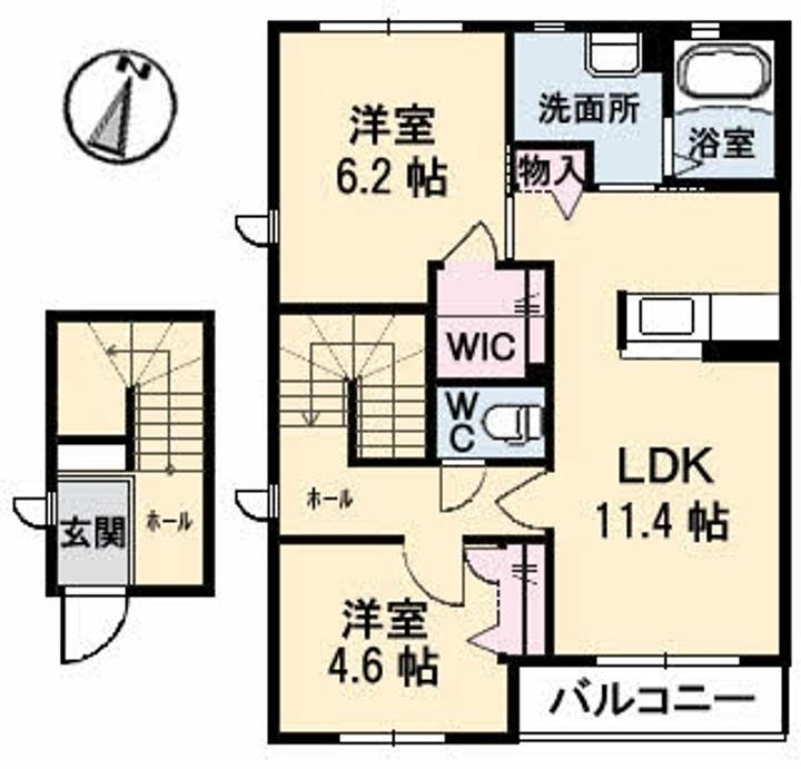 ビオラ天山201の間取り