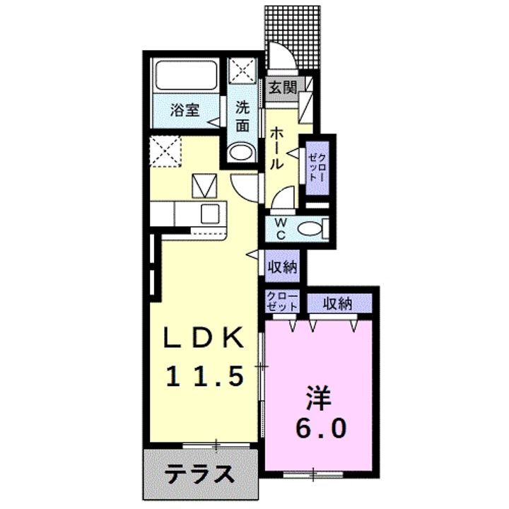 ウィンディア102の間取り