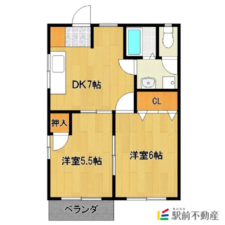 ニューハイツ水田201の間取り