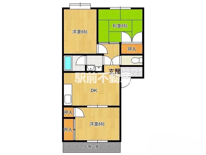 コーポ荒巻402の間取り