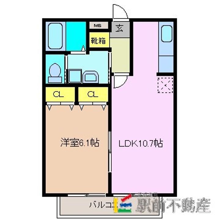 アムールひろかわ204の間取り