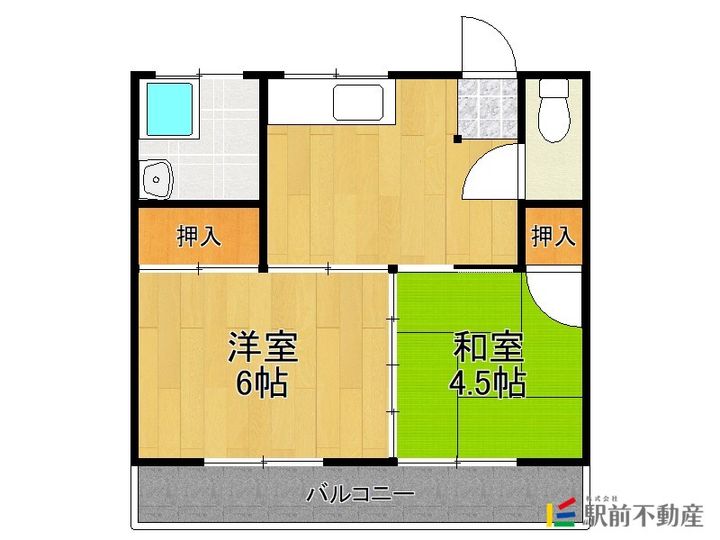 三池コーポ7の間取り