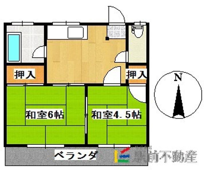 三池コーポ3の間取り