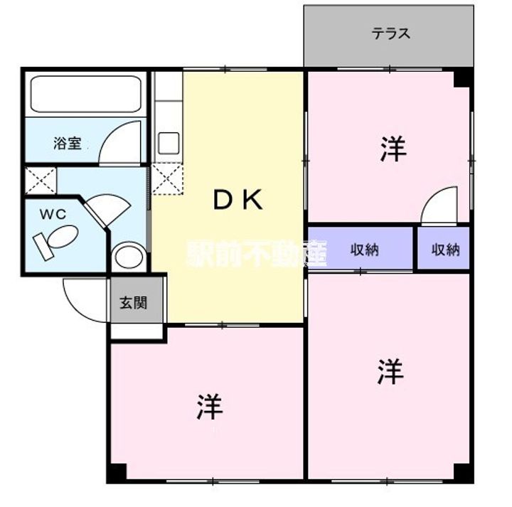 長浜ハイツ102の間取り