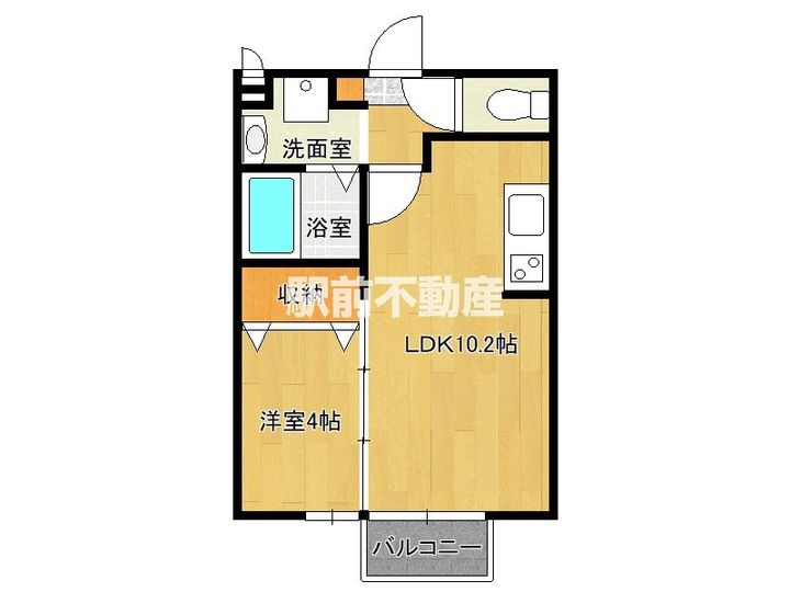 セジュール大川B205の間取り