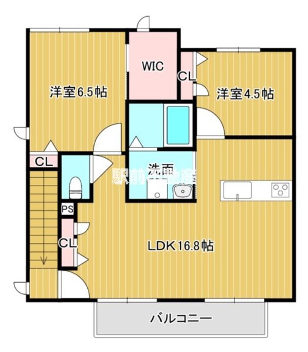 エル・スールB棟202の間取り
