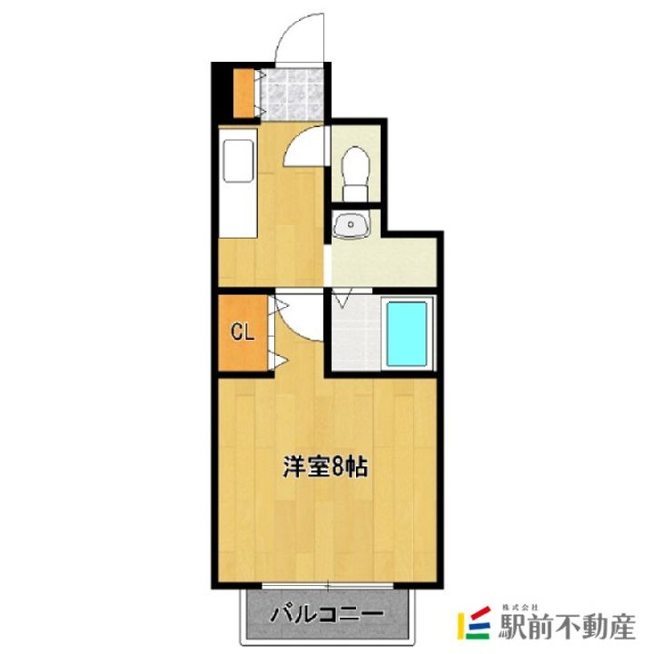 福岡県筑後市熊野の賃貸アパートの間取り