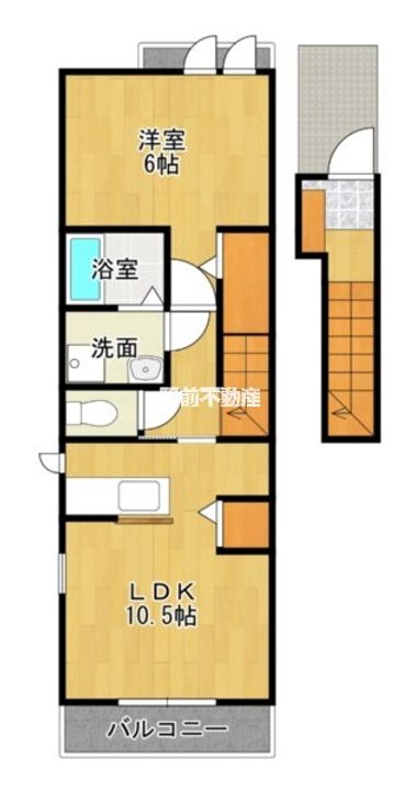 福岡県大牟田市大字手鎌の賃貸アパートの間取り