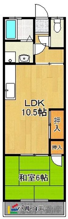 テラス金沢201の間取り