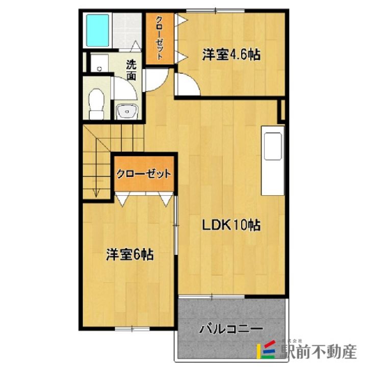 ケント・アヴェニュー壱番館202の間取り