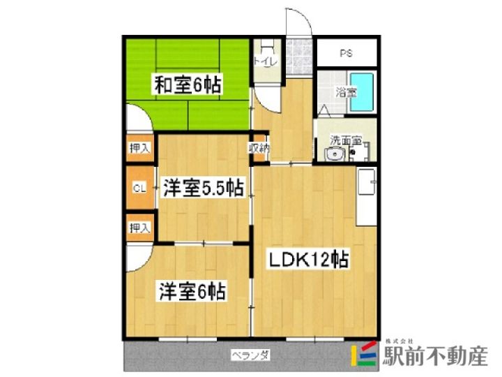 ロイヤルはすわ406の間取り