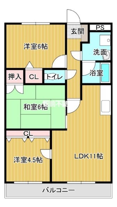 サンヴェルディ木室607の間取り