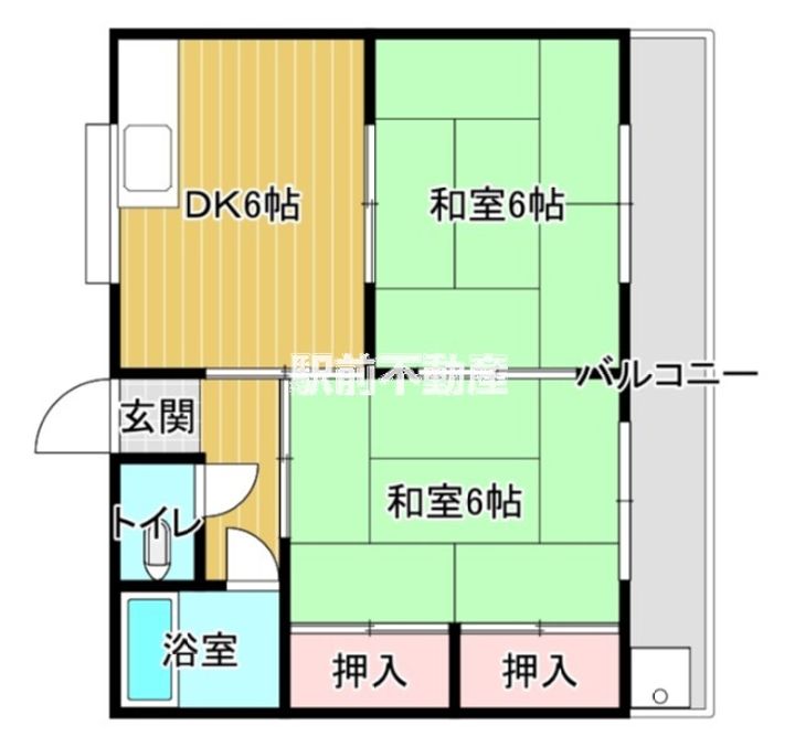 増田コーポ21の間取り