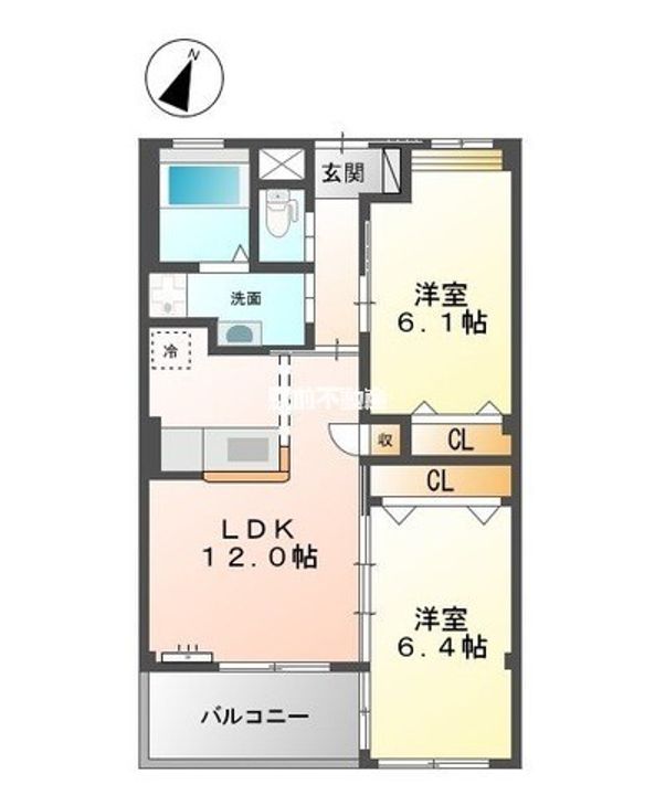 長浜ヒルズ107の間取り