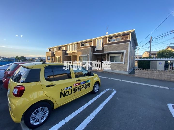 福岡県筑後市大字久富の賃貸アパートの外観