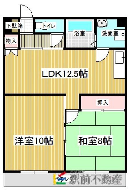 レジデンス中央202の間取り